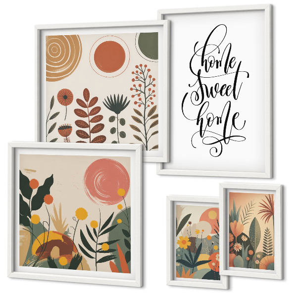 Pared galería de arte Decoraciones con plantas con estilo