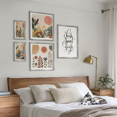 Pared galería de arte Decoraciones con plantas con estilo