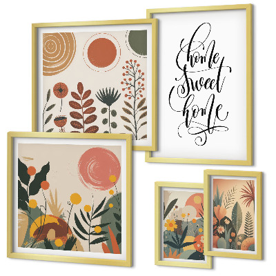 Pared galería de arte Decoraciones con plantas con estilo