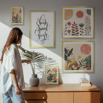 Pared galería de arte Decoraciones con plantas con estilo