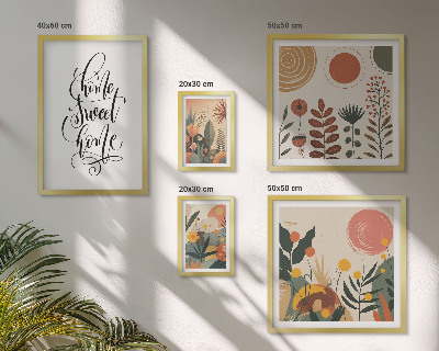 Pared galería de arte Decoraciones con plantas con estilo