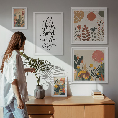 Pared galería de arte Decoraciones con plantas con estilo