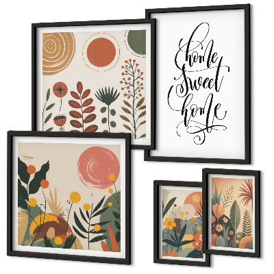 Pared galería de arte Decoraciones con plantas con estilo
