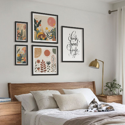 Pared galería de arte Decoraciones con plantas con estilo