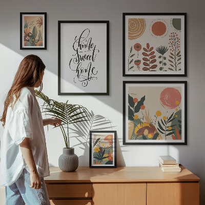 Pared galería de arte Decoraciones con plantas con estilo