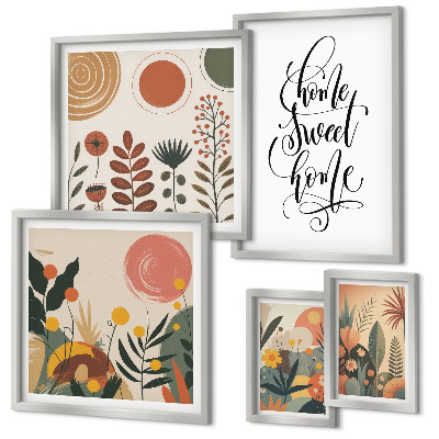 Pared galería de arte Decoraciones con plantas con estilo