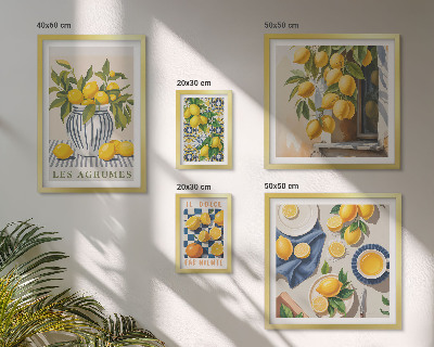 Pared galería de arte Decoraciones provenzales de cítricos