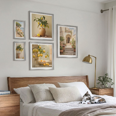 Conjunto de cuadros decorativos Decoraciones con estilo basadas en cítricos