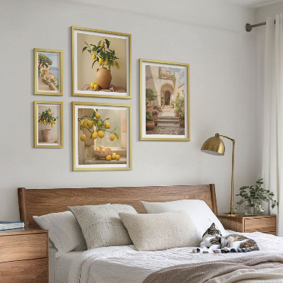 Conjunto de cuadros decorativos Decoraciones con estilo basadas en cítricos