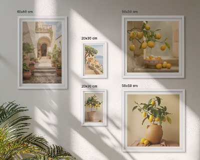 Conjunto de cuadros decorativos Decoraciones con estilo basadas en cítricos