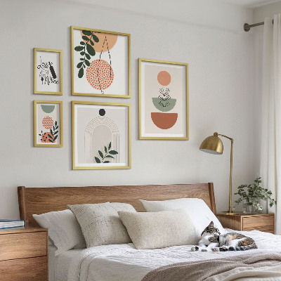 Conjunto de cuadros decorativos Decoraciones con plantas con estilo