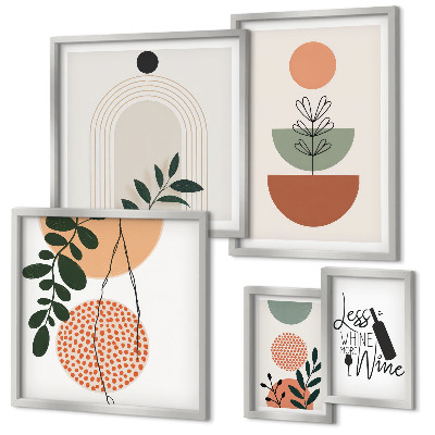 Conjunto de cuadros decorativos Decoraciones con plantas con estilo