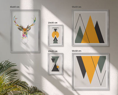 Pared galería de arte Motivos coloridos de estilo bohemio