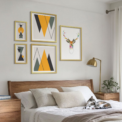 Pared galería de arte Motivos coloridos de estilo bohemio
