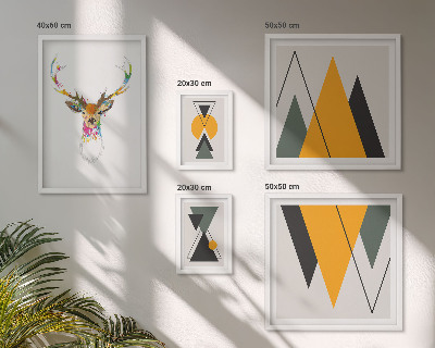 Pared galería de arte Motivos coloridos de estilo bohemio