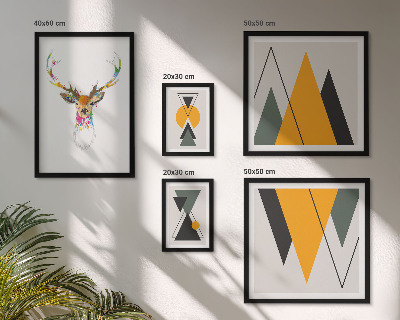 Pared galería de arte Motivos coloridos de estilo bohemio
