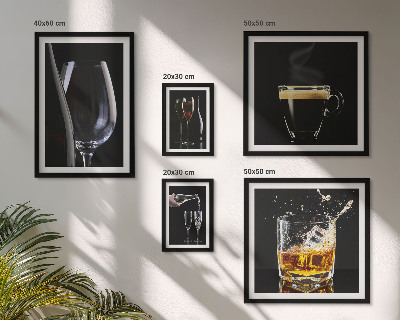 Conjunto de cuadros decorativos Cócteles y bebidas al estilo bar