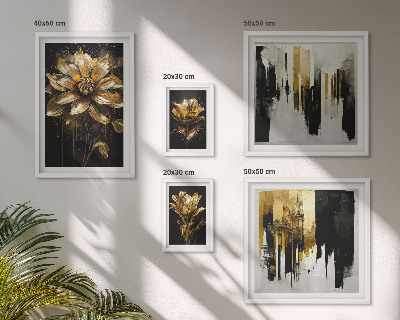 Conjunto de cuadros decorativos Motivos florales, elegancia, modernidad.