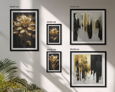 Conjunto de cuadros decorativos Motivos florales, elegancia, modernidad.