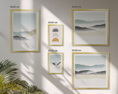 Pared galería de arte Paisajes naturales abstractos