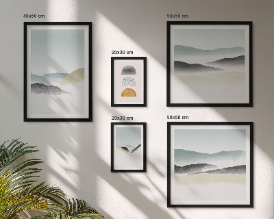 Pared galería de arte Paisajes naturales abstractos