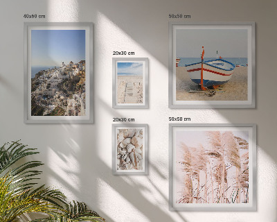 Pared galería de arte Paisajes, playas, edificios blancos