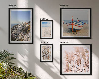 Pared galería de arte Paisajes, playas, edificios blancos