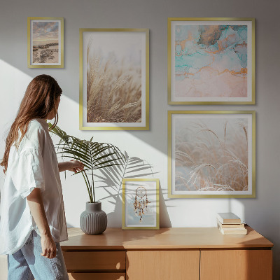 Conjunto de cuadros decorativos Paisajes etnográficos bohemios naturales