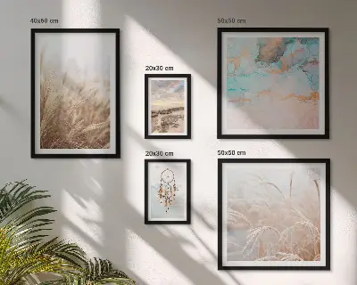 Conjunto de cuadros decorativos con paisajes etnográficos de estilo bohemio natural