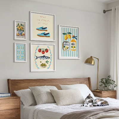 Pared galería de arte Cítricos de la cocina italiana