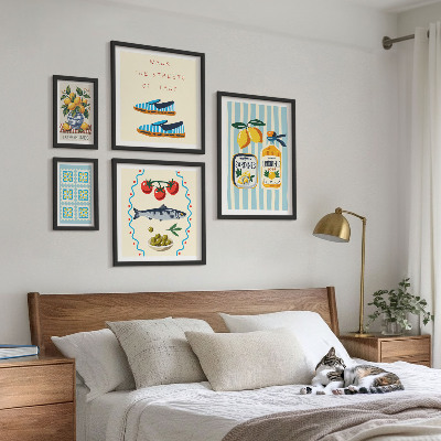 Pared galería de arte Cítricos de la cocina italiana