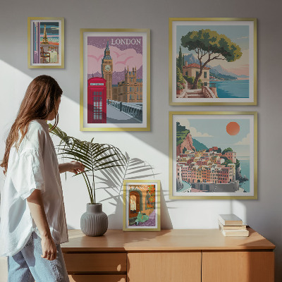 Pared galería de arte ciudades europeas de la cultura