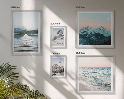 Set de 5 cuadros de paisajes naturales decoración para salón
