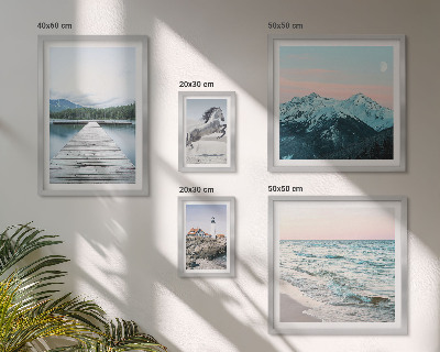 Set de 5 cuadros para salón Decoraciones de paisajes naturales