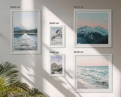 Set de 5 cuadros de paisajes naturales decoración para salón