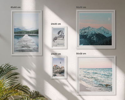 Set de 5 cuadros para salón Decoraciones de paisajes naturales