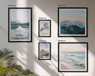 Set de 5 cuadros para salón Decoraciones de paisajes naturales