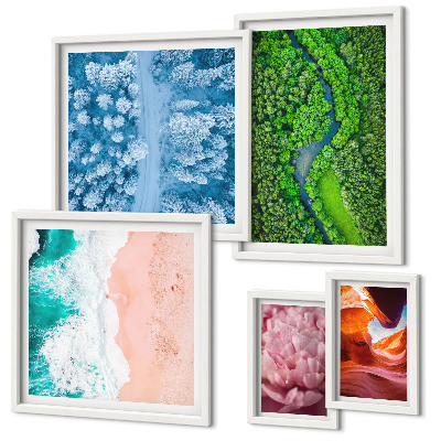 Pared galería de arte paisajes verdes naturales
