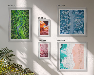 Pared galería de arte paisajes verdes naturales