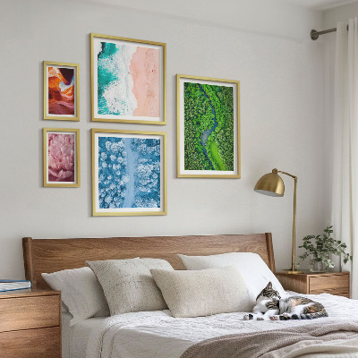 Pared galería de arte paisajes verdes naturales