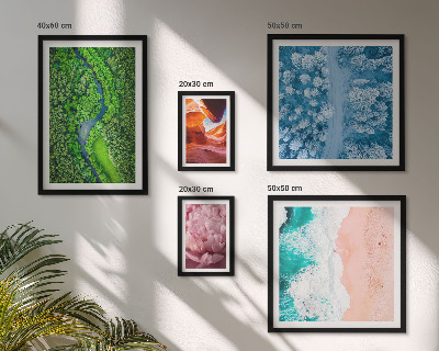 Pared galería de arte paisajes verdes naturales