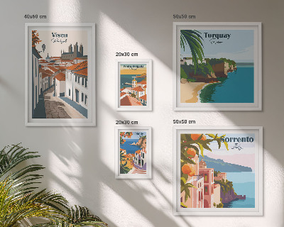 Conjunto de cuadros decorativos Pueblos pintorescos de Europa