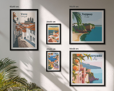 Conjunto de cuadros decorativos Pueblos pintorescos de Europa