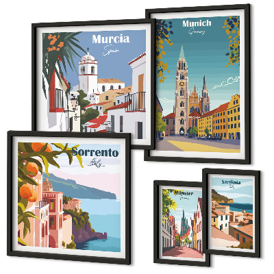 Pared galería de arte Arquitectura de ciudades europeas