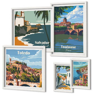 Pared galería de arte Paisajes y vistas de ciudades europeas