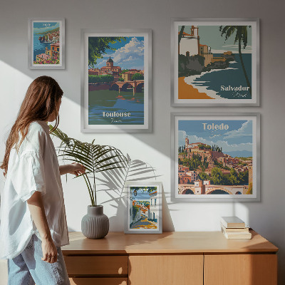 Pared galería de arte Paisajes y vistas de ciudades europeas