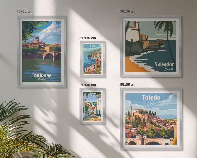 Pared galería de arte Paisajes y vistas de ciudades europeas