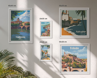 Pared galería de arte Paisajes y vistas de ciudades europeas