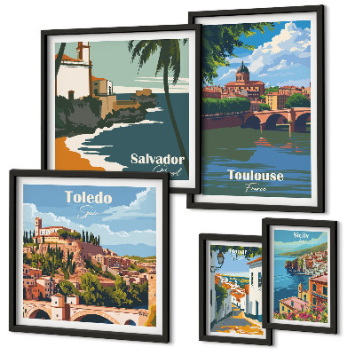 Pared galería de arte Paisajes y vistas de ciudades europeas