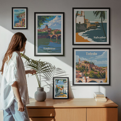 Pared galería de arte Paisajes y vistas de ciudades europeas